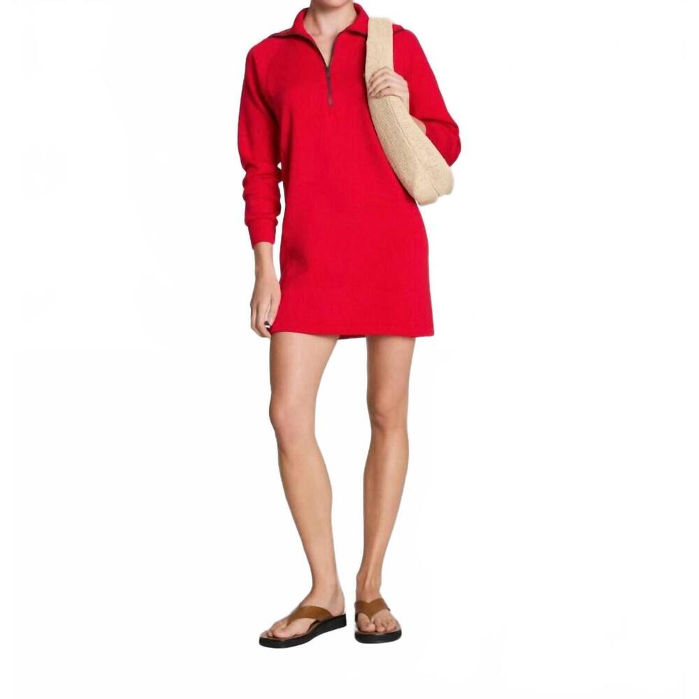 NEW SPANX airessentials half zip dress in red - Picture 5 of 5